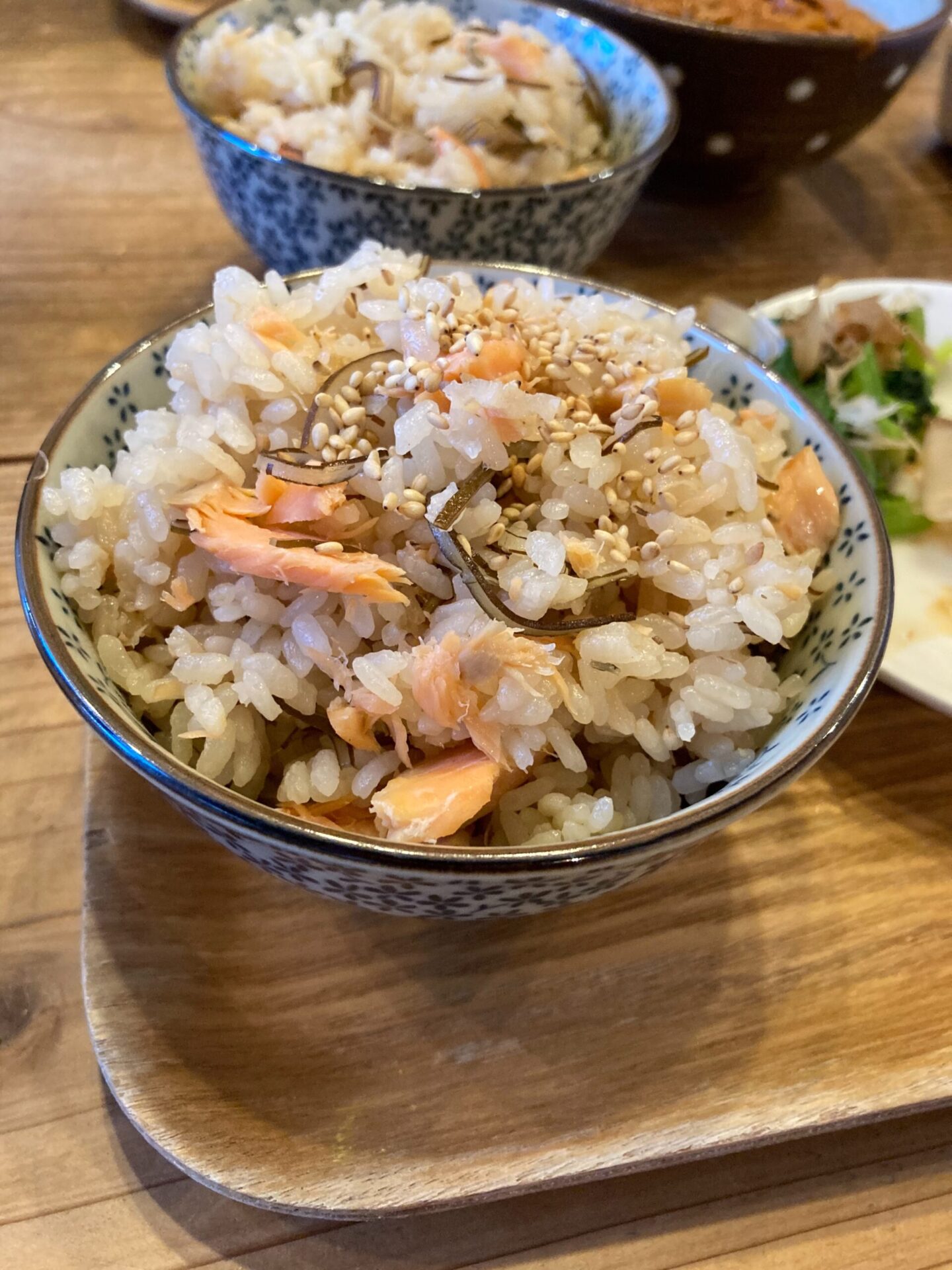 鮭と昆布の炊き込みご飯